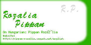 rozalia pippan business card